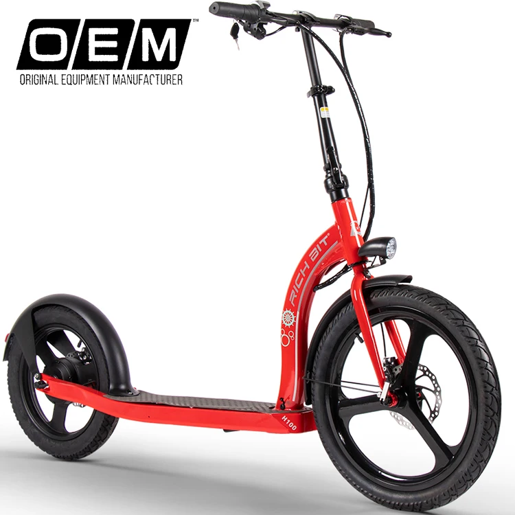 2021 New design popular RICH BIT 500W electric scooter with different wheel and mechanical disc brake are for sale