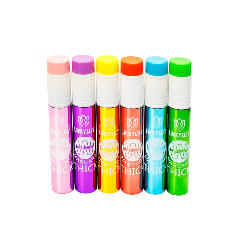 Luckylily New Design Colored Pencil Tube Mascara Wholesale Waterproof Mascara Curling Thick For Daily Life