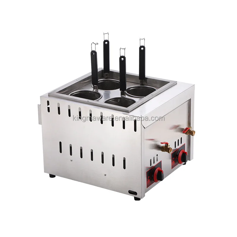 Gas model New arrival 4 heads pasta cooker noodle cooking machine equipment