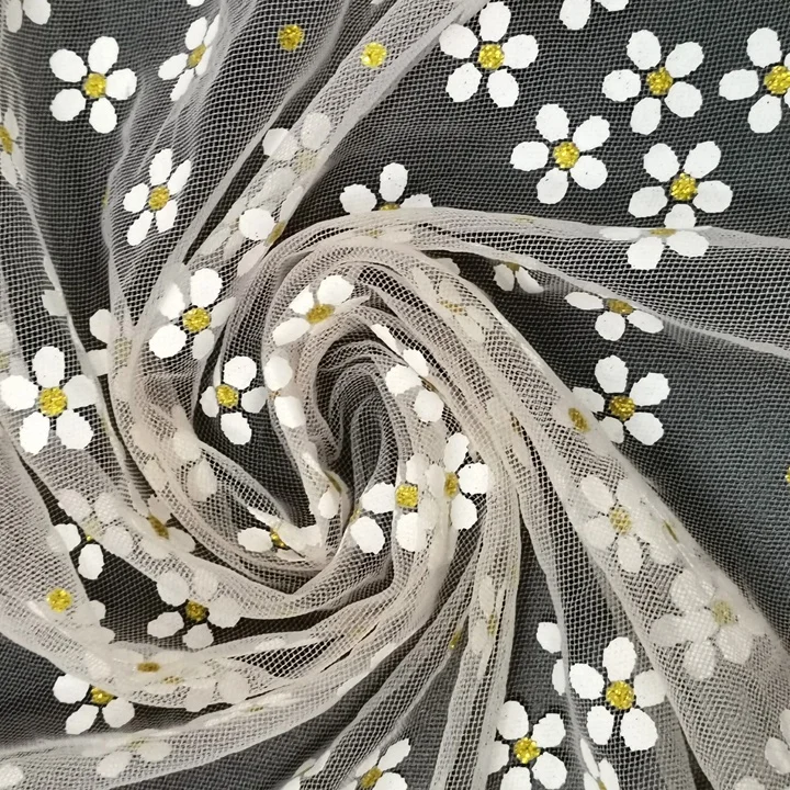 
MARCH EXPO 2020 European online sale supply print lace knitting fabric 