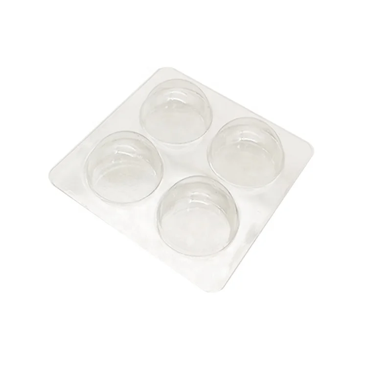 Custom 4 6 12 Round Cavity Clear Plastic Chocolate Truffles Blister Tray