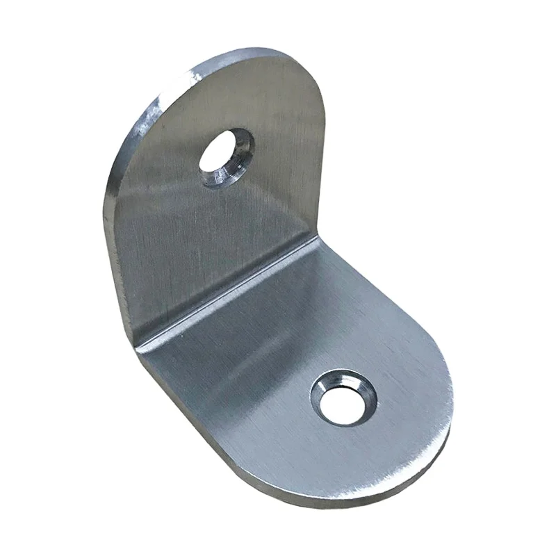 Thickness 3mm Anti Corrosion 304 Stainless Steel Toilet Partition Accessories 90 Degree L Bracket I