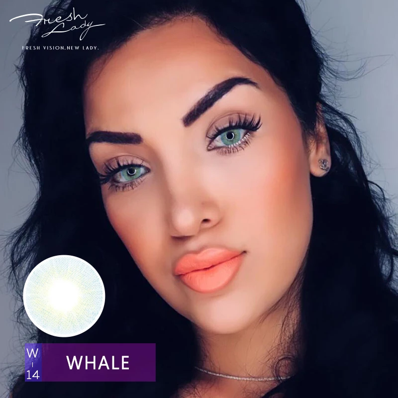 Freshlady iris color contact lens important ice gray lenses