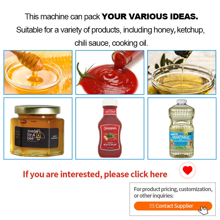 Factory price automatic small bottle tomato sauce filling capping machine automatic tomato paste can filling machine