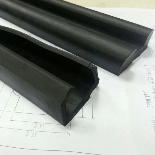 custom oem black soft foam curved rubber silicone epdm extrusion profile extruded sealing strip products