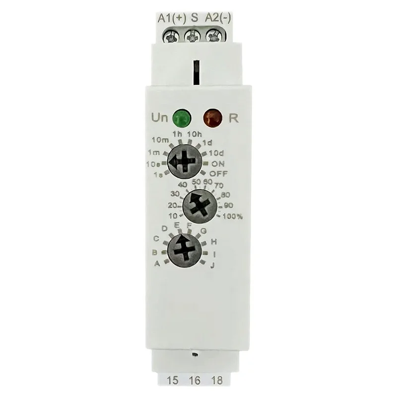 35mm din rail multifunction 10 function timer relay AC DC 12V-240V
