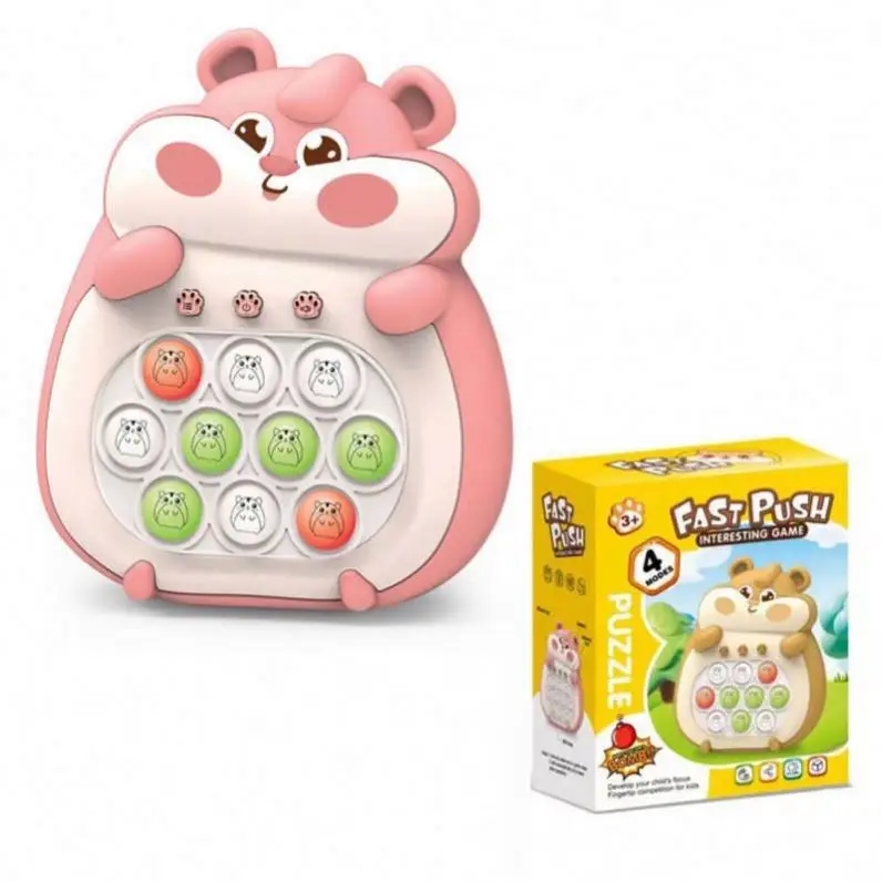 Handheld Game Console Squeeze Fidget Toys Set Push Stress Bubble Sensory Pop Fidget Toys for Autistic Children
