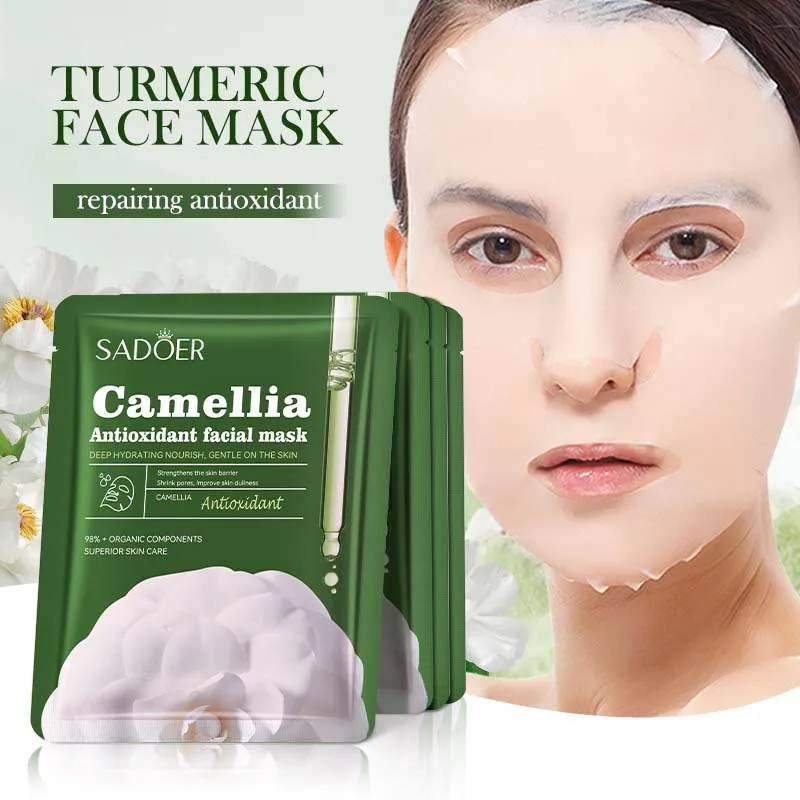 OEM ODM Private Label SADOER Face Skin Care Beauty Products Camellia Anti Oxidant Facial Mask