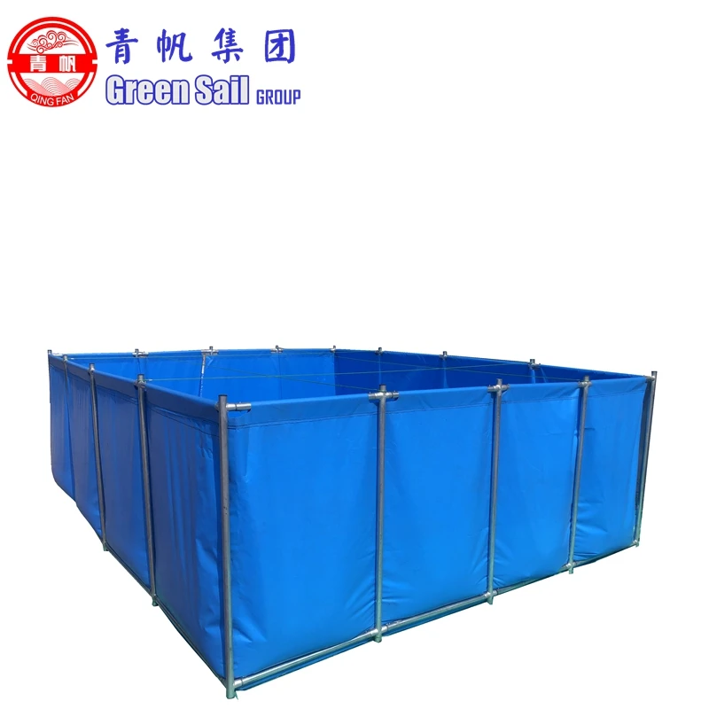 PVC Material Folding Square or round Swimming Pool, Fish Tank Pool With Drain