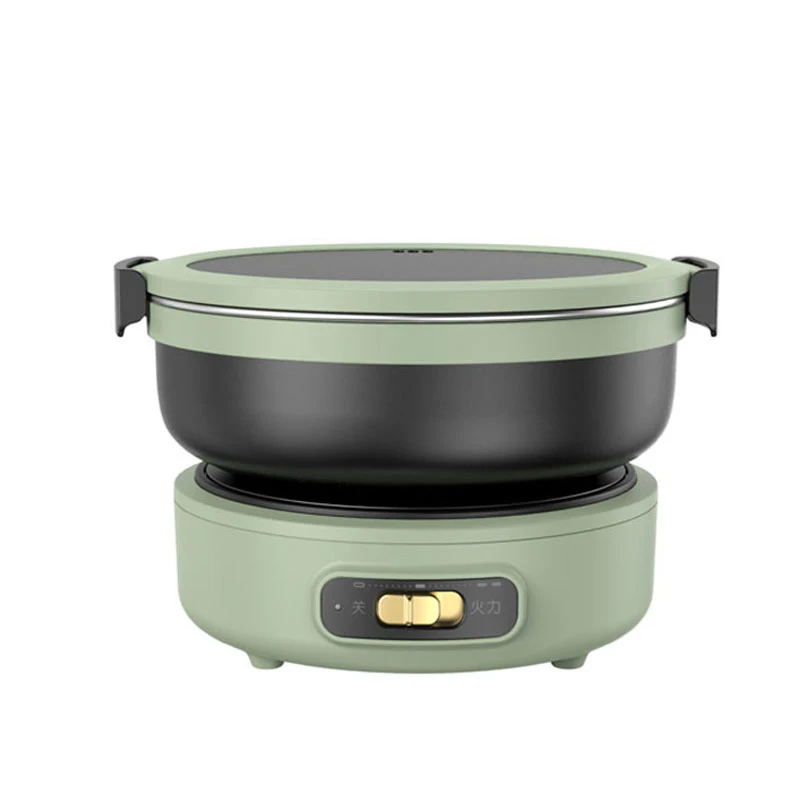 220V Electric Cooking Pot Split Type Hotpot Portable Multi-cooker Travel Rice Cooker 304 Stainless Steel Food Cooker