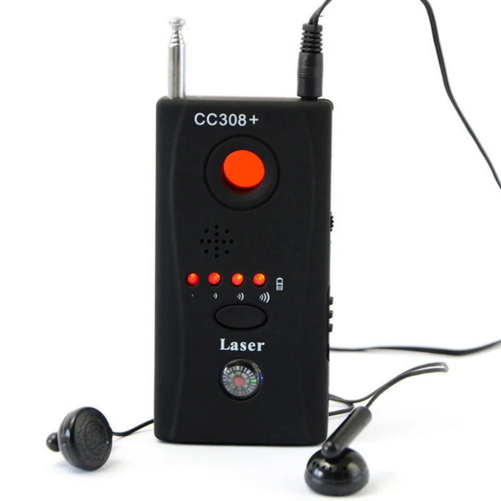 Anti-spy Signal Detector Spy Wiretap Bug Detect Mini Hidden Camera Detector CC308+ Full Range Wireless RF Spy Devices Finder