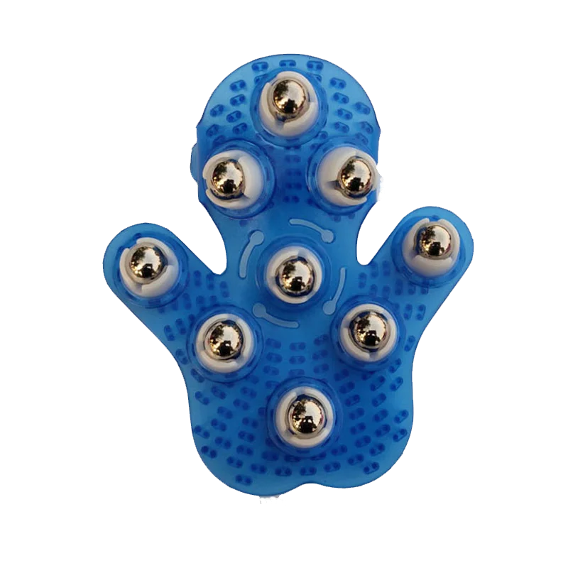 9 Steel Ball Rolling Massager ,Held Hand Massager,Palm Shaped Roller Ball Massager