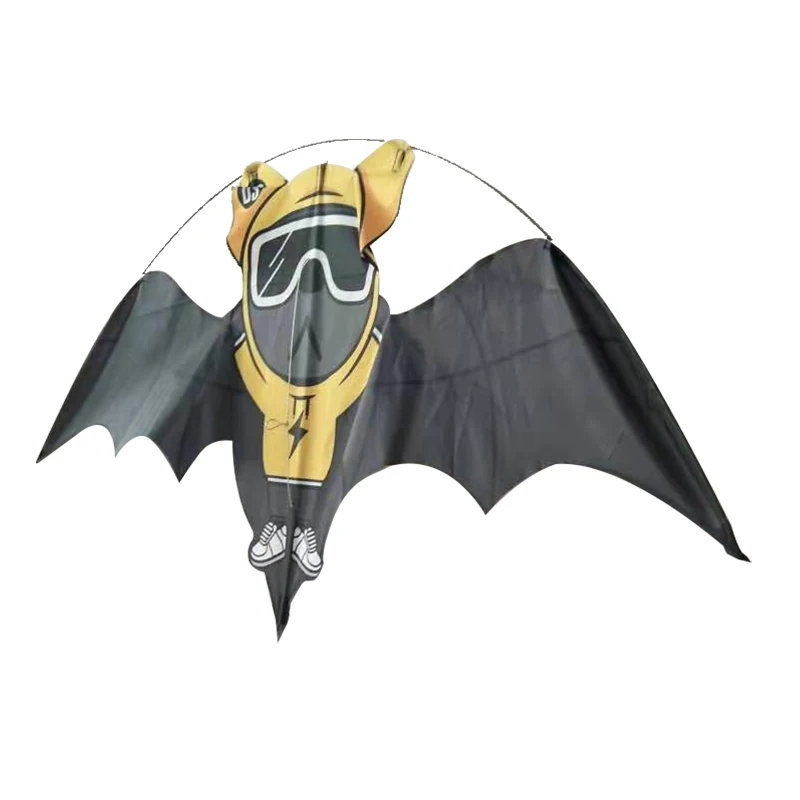 Best selling big pocket sled kites flying single line mini bat trainer kite on sale with kites reel