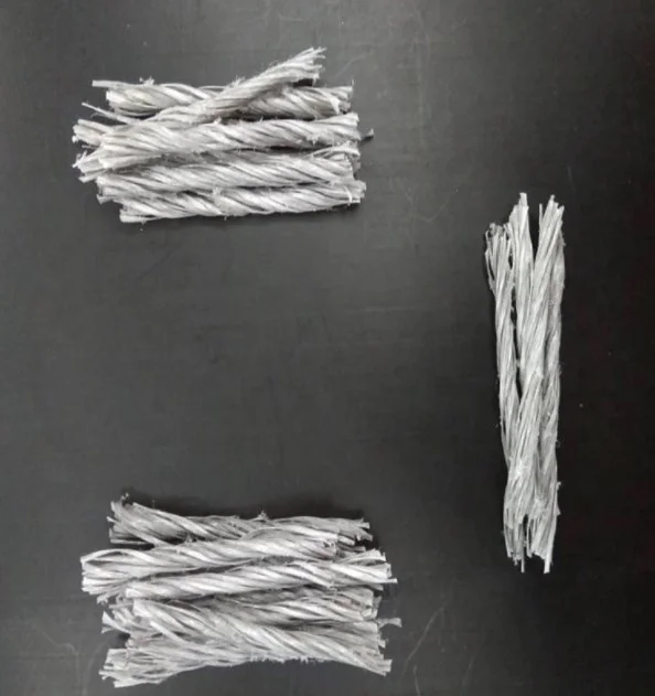 PP twisted bundle fiber Fiber Reinforced Concrete high crack resistance PP fiber for concrete