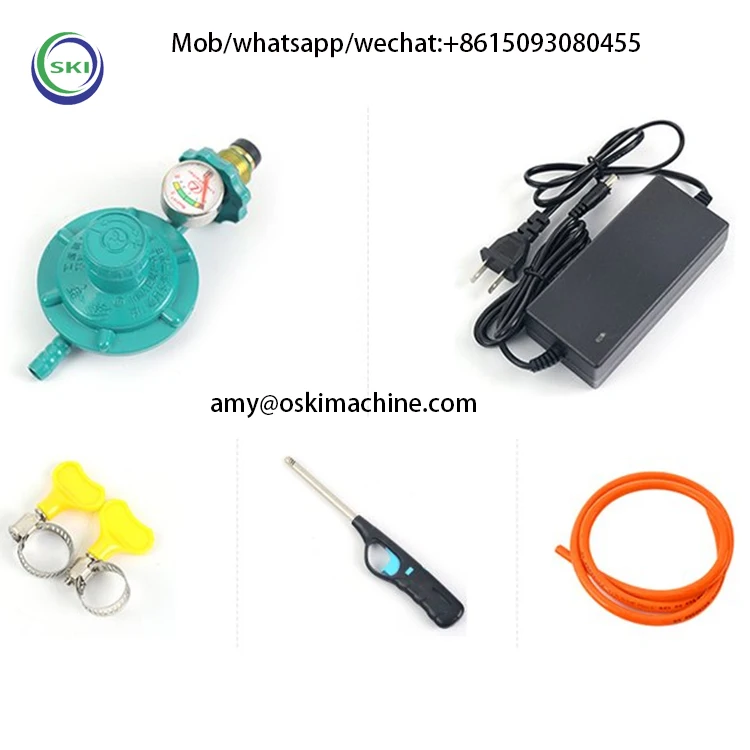 6 Burner Gas Cooker With Oven And Grill Chicken Kebab Making Machine