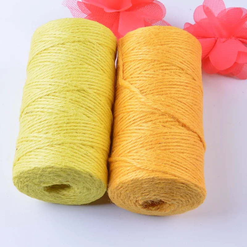 
custom size 100% jute cord Rope Strand Twisted Macrame Cord for Wall Hanging Plant Hangers Crafts Pet Toys 
