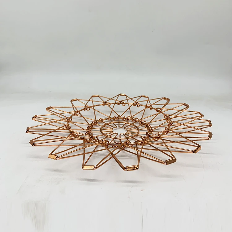 Adjustable Free Style Egg Food Fruit Metal Storage Basket Metal Fruit Basket