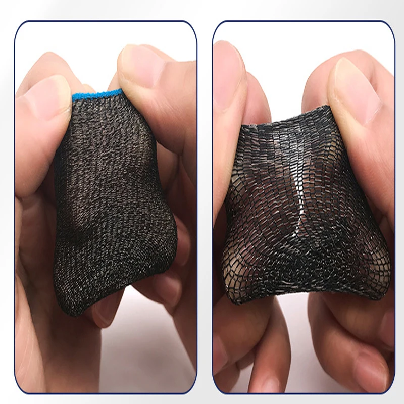 High Quality Mobile Gaming Touch Screen Conductive Fiber Silver Copper Carbon Thumb Cover