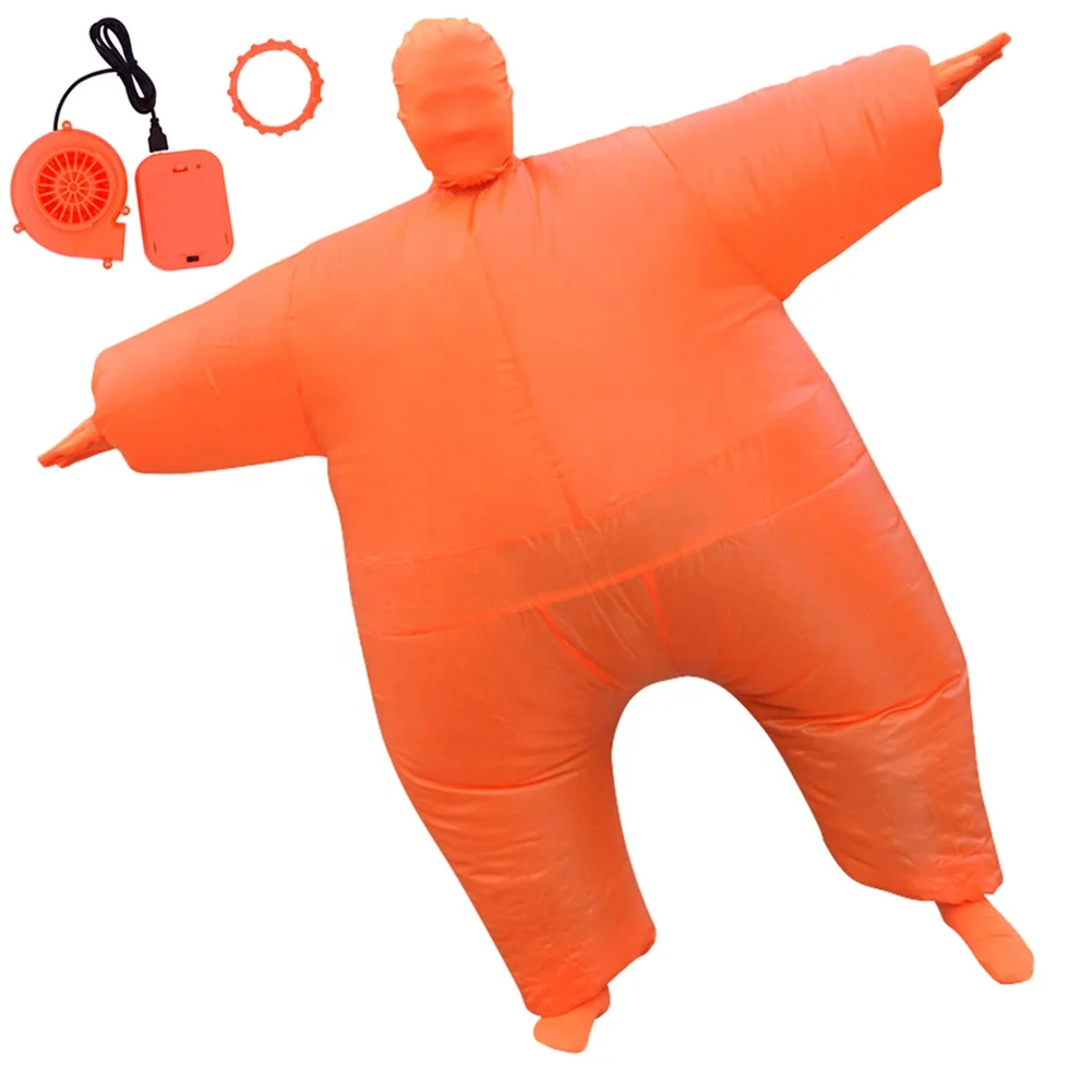 Amazon Hot Sale Waterproof Clothes Polyester Inflatable Fat Costume For Adult