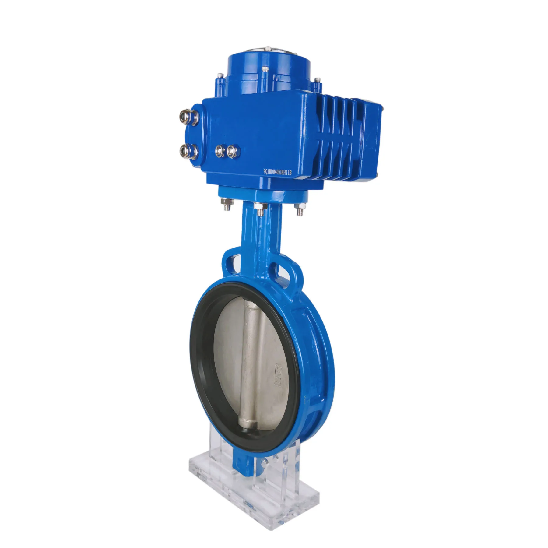 Industrial electric actuator valve_butterfly/DN100 stainless_steel_butterfly_valve flanged actuator handwheel price list