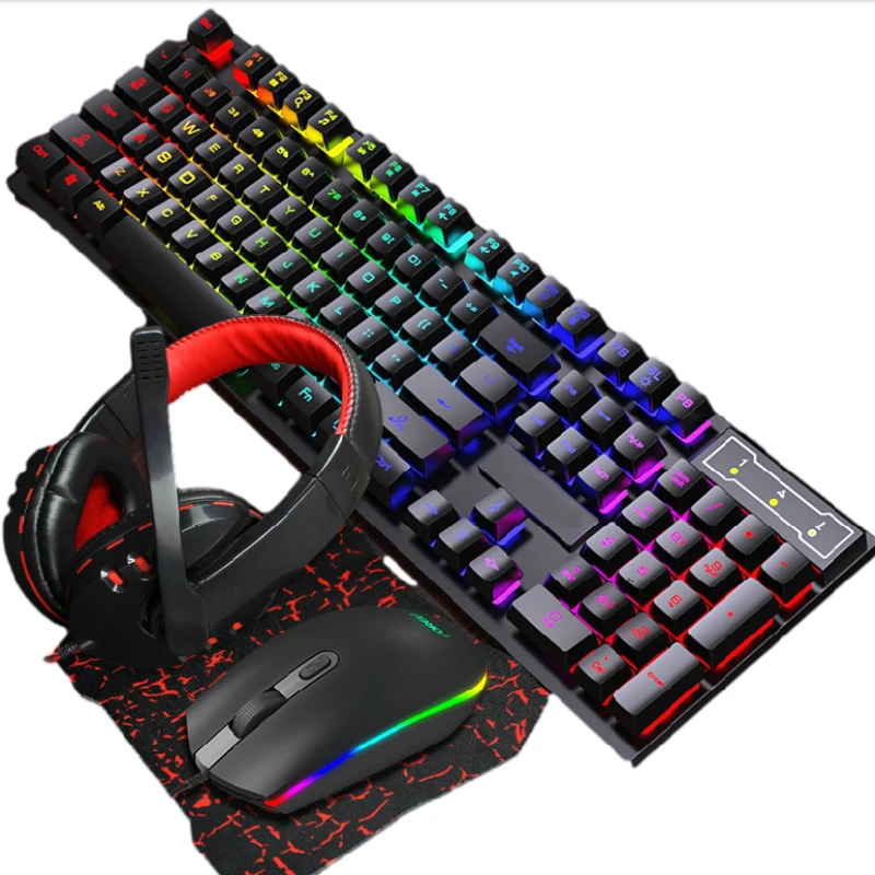 
104 Keys Keyboard Mouse Combos Home Office Notebook Desktop Computer Latest Gaming Mouse Keyboards 