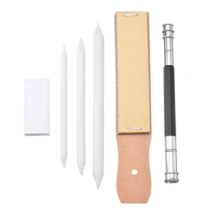 
professional sketch pencil set case 50pcs drawing sketch set charcoal pencil eraser art 