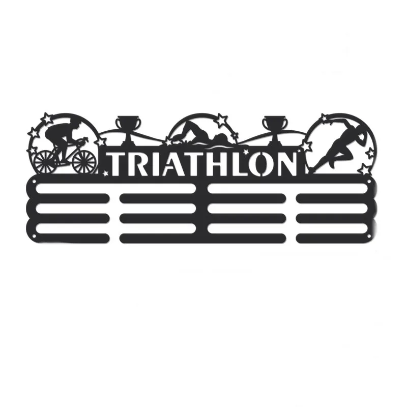 Triathlon Sports Medal Holder Display Hanger Rack Frame Medal Hanger Display Holder
