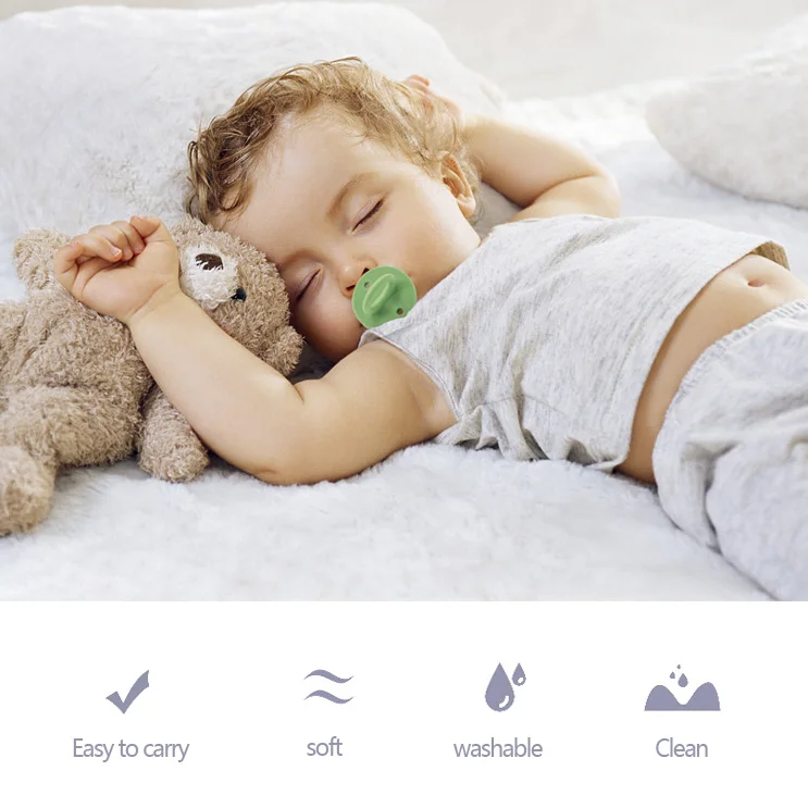 Creative cartoon doll baby platinum silicone pacifier sleeping super soft newborn baby comfort