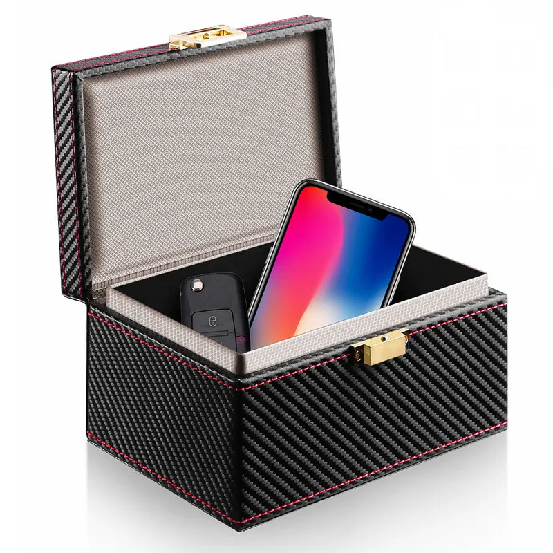 В наличии RFID Анти-кражи Фарадея Box Дело для телефонных карточек Защитная бесключевого доступа Wi-Fi беспроводной сигнал ключа автомобиля Блокировка коробка