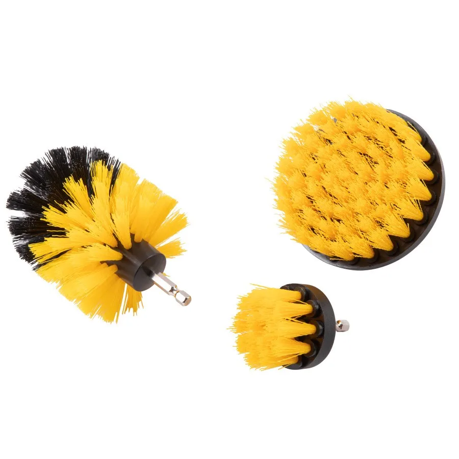 Amazon 3 pcs Multicolor Drill Electric Brush Attachment Power Scrubber Electric Drill Cleaning Brush Set