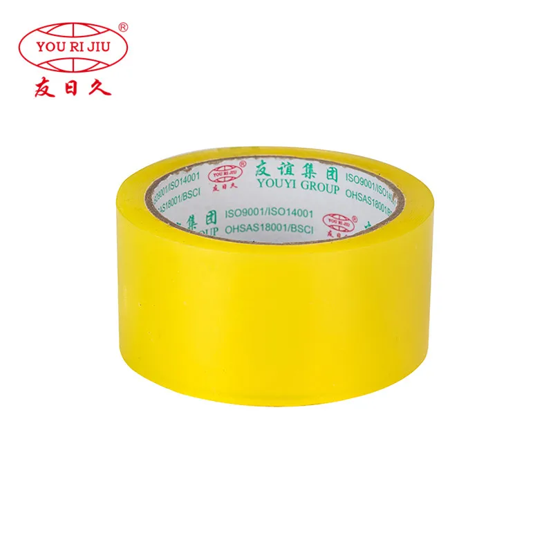 YOURIJIU Silent No Bubble Crystal Packing BOPP Double Sided Printed Durable Polyester Adhesive Cloth Gaffer Duct Tape