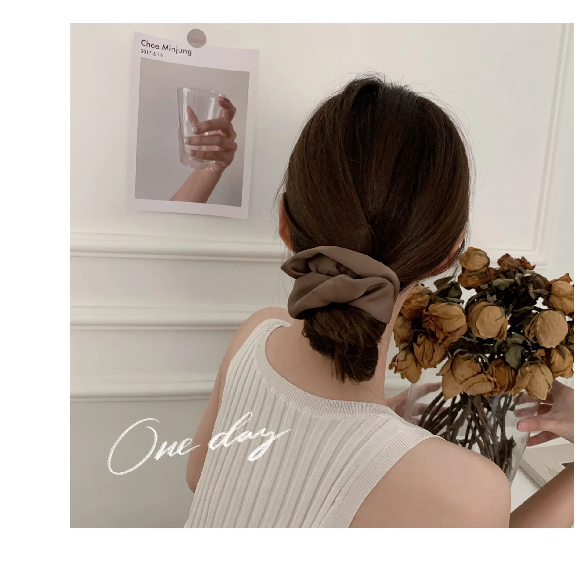 lovely fashion Silk Scrunchies hair band custom logo Women Hair Accessories silk scrunchies 1cm/2cm/3cm/4cm/5cm/6cm