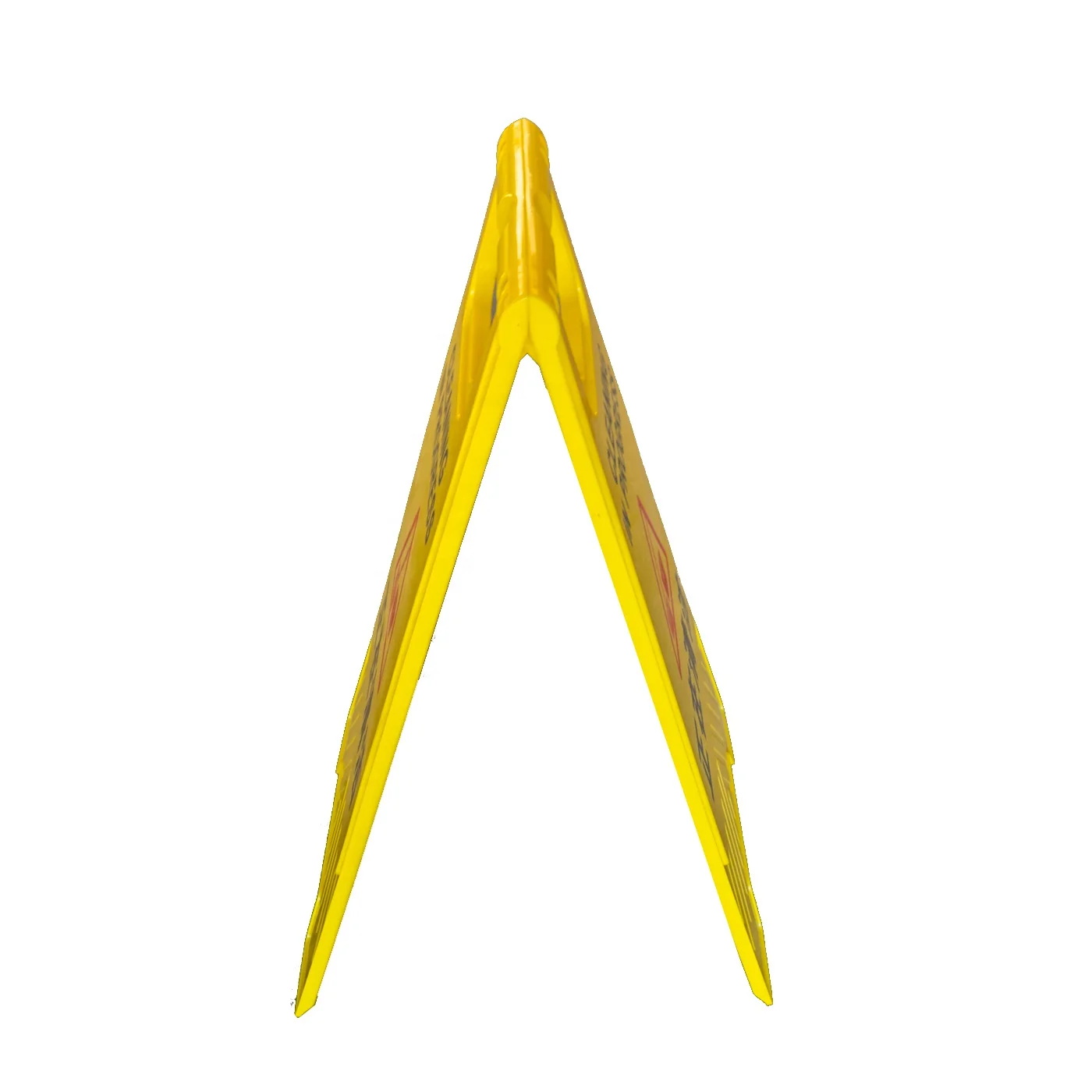 Customized Yellow  A Shape Plastic Warning Sign Board/Caution Wet Floor Sign
