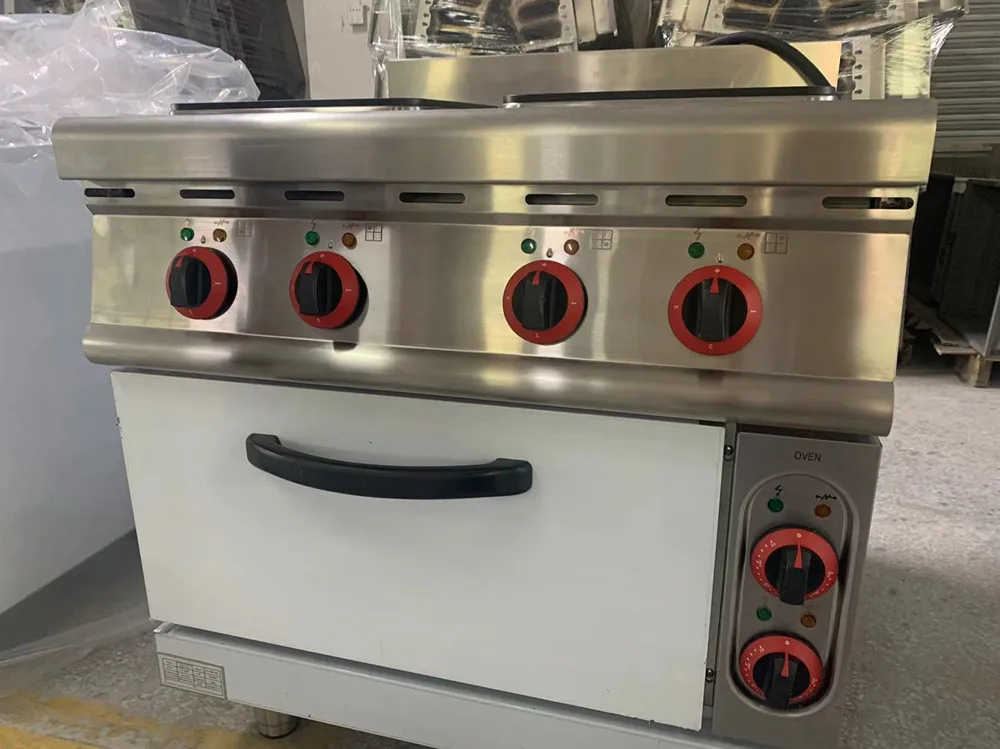 (#900)China Wholesale Electric 4 Cooking Hot Plate Stove With Cast Iron Burners With Cabinet (OT-893-B)