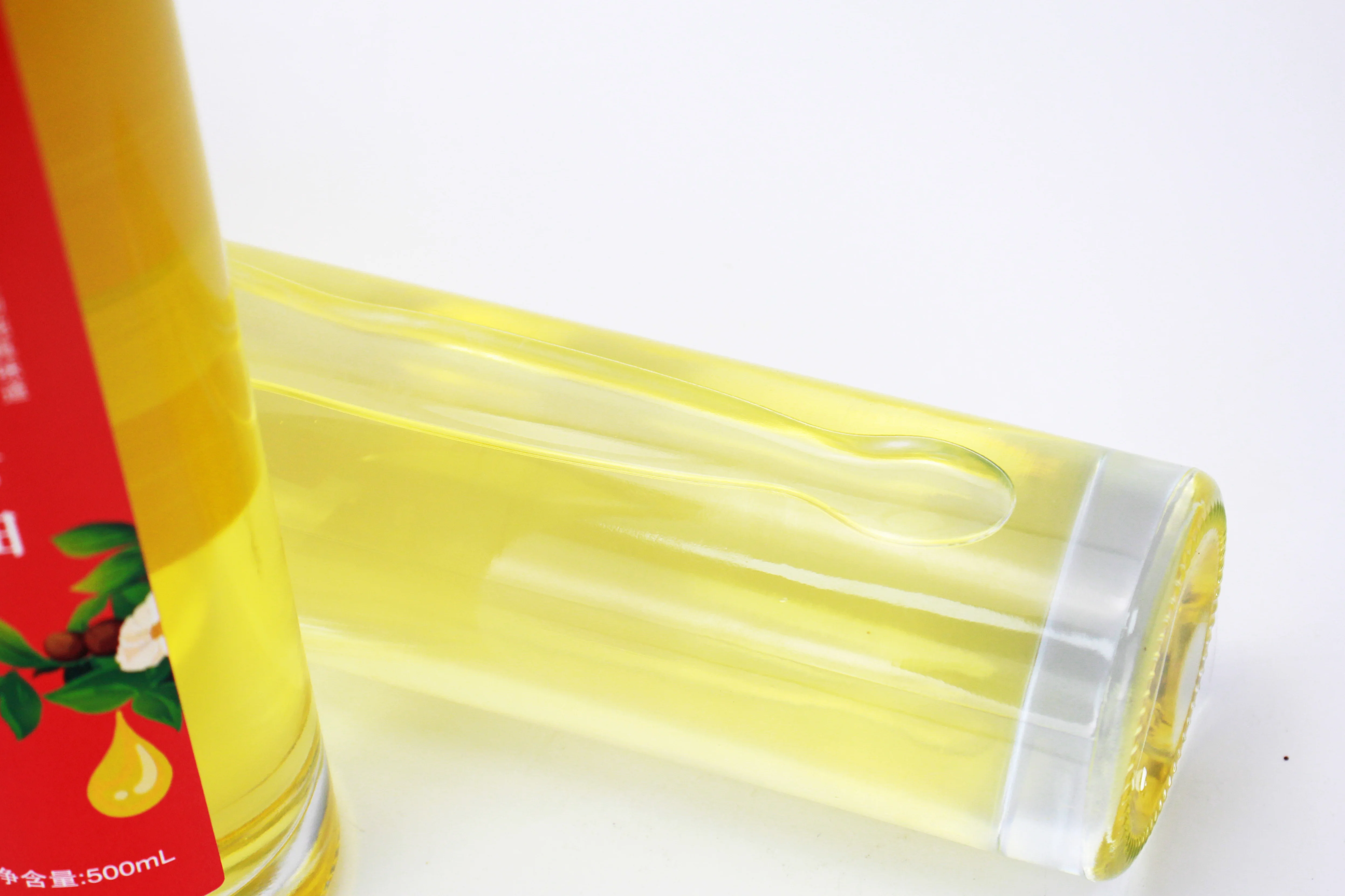 Camellia Seed Oil Wholesale Cold Pressed Pure Bottle Golden Glass Packaging Food Cosmetic Orient Color Cooking Skin Origin Type