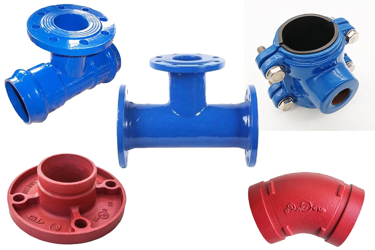 ISO2531 EN545 FBE Coating Ductile Iron Tyton Joint Double Socket 45 Degree Bend
