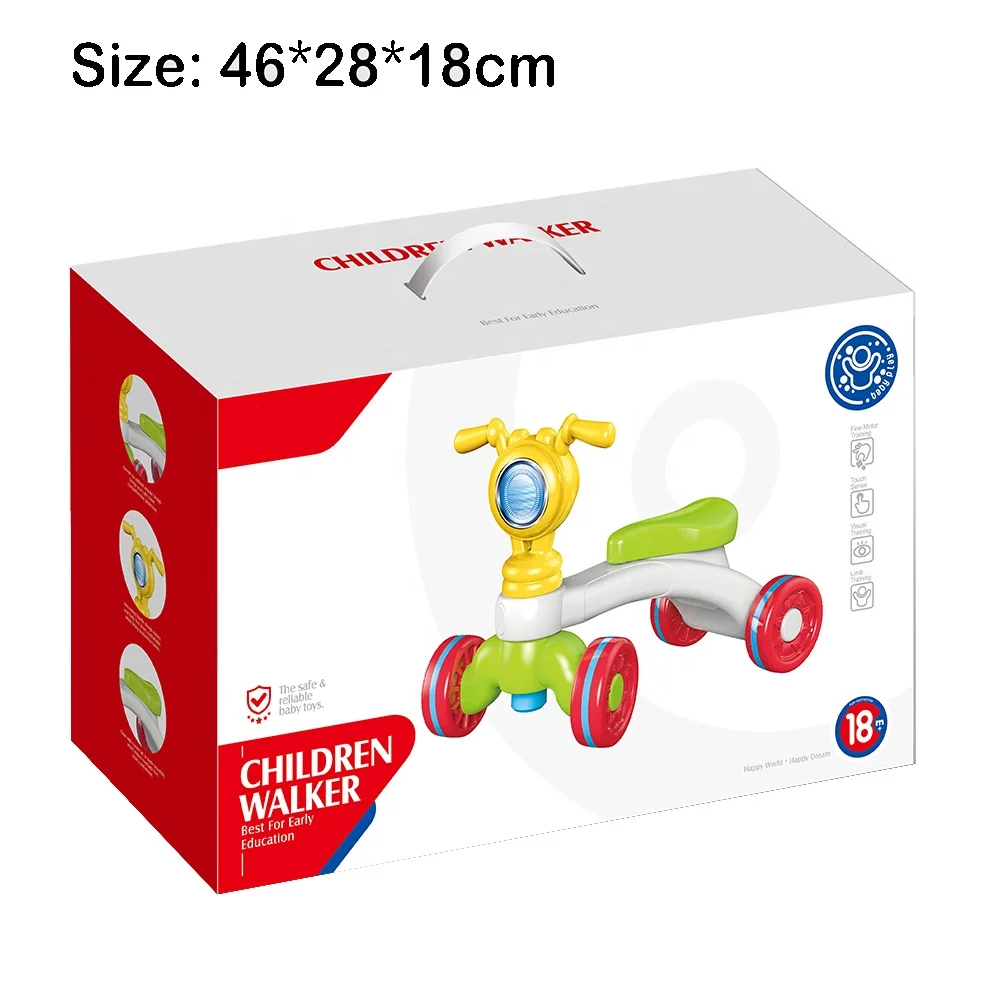 Cartoon balance bike ride on car toys baby walker bike toy early education toy