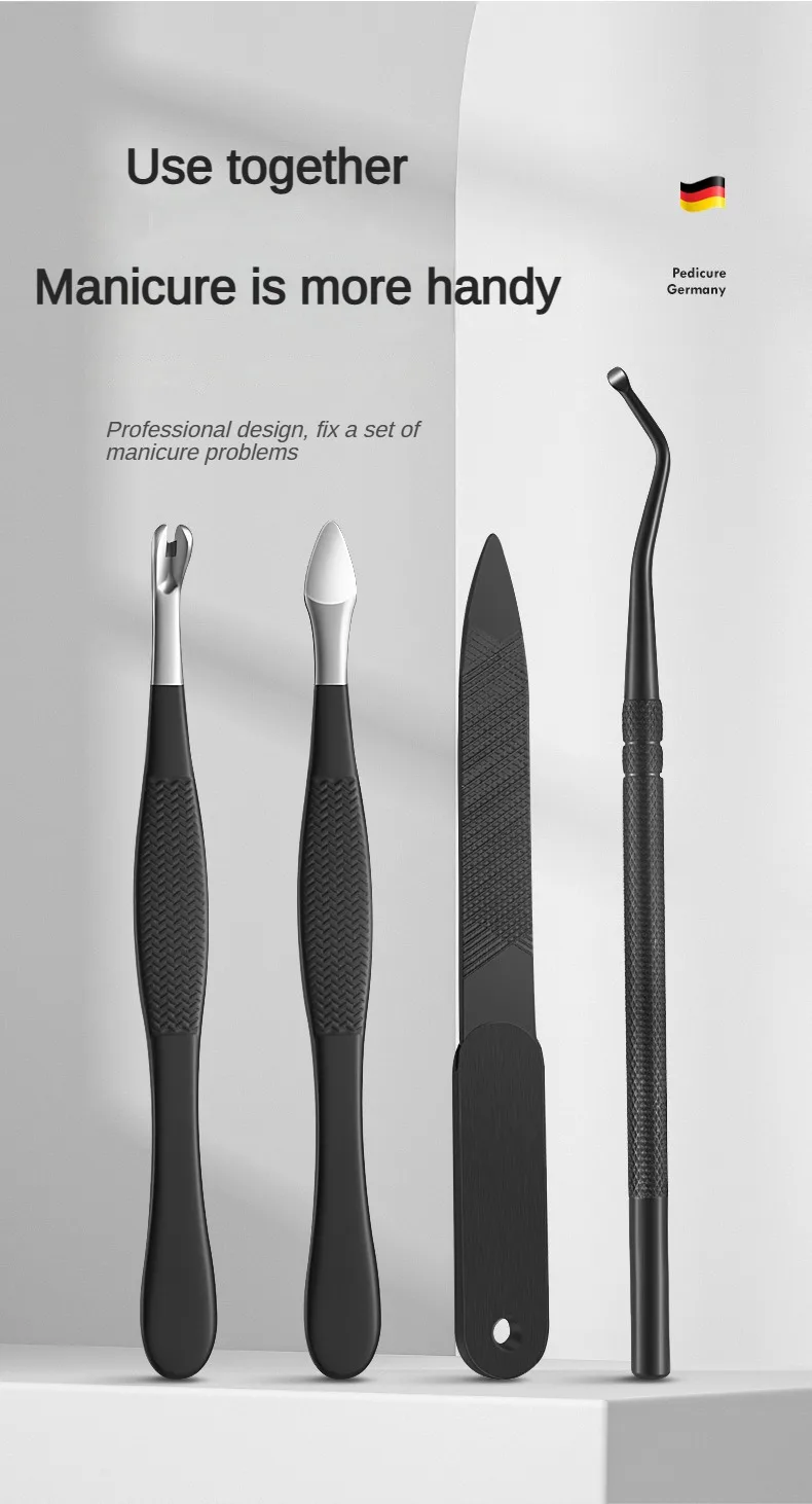 Nail Tools Full Set of High-end Stainless Steel Pincers Manicure Pedicure Knife 12-piece Clippers