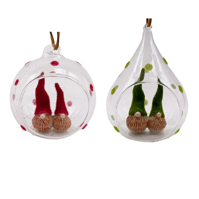 Wholesale Hanging 100mm Glass Ball Terrarium Hand blown Clear Glass Ball with Opening Mouth