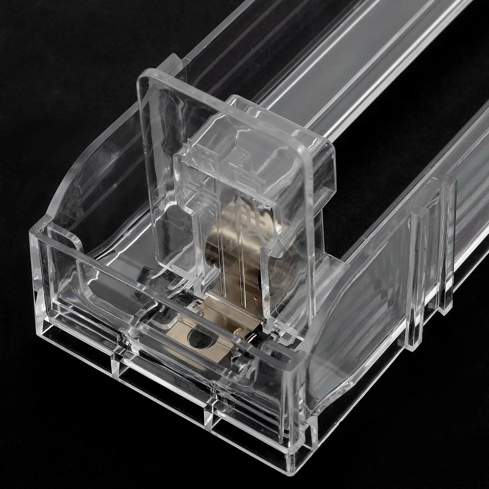 Retail Display Acrylic Divider Spring Loaded Adjustable Cigarettes Tobacco Pack Product Cabinet Tray Lane Shelf Pusher System