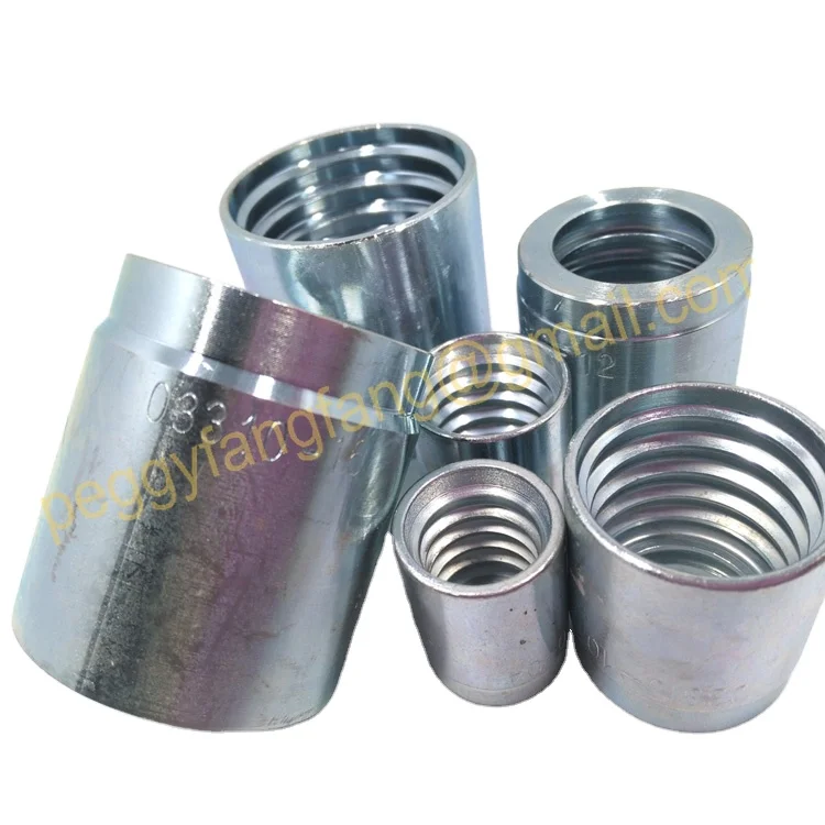 03310 Hydraulic Accessories No Stripping Ferrule for Two Wire Braided Hose Casting Technics Min. Order 1 Piece