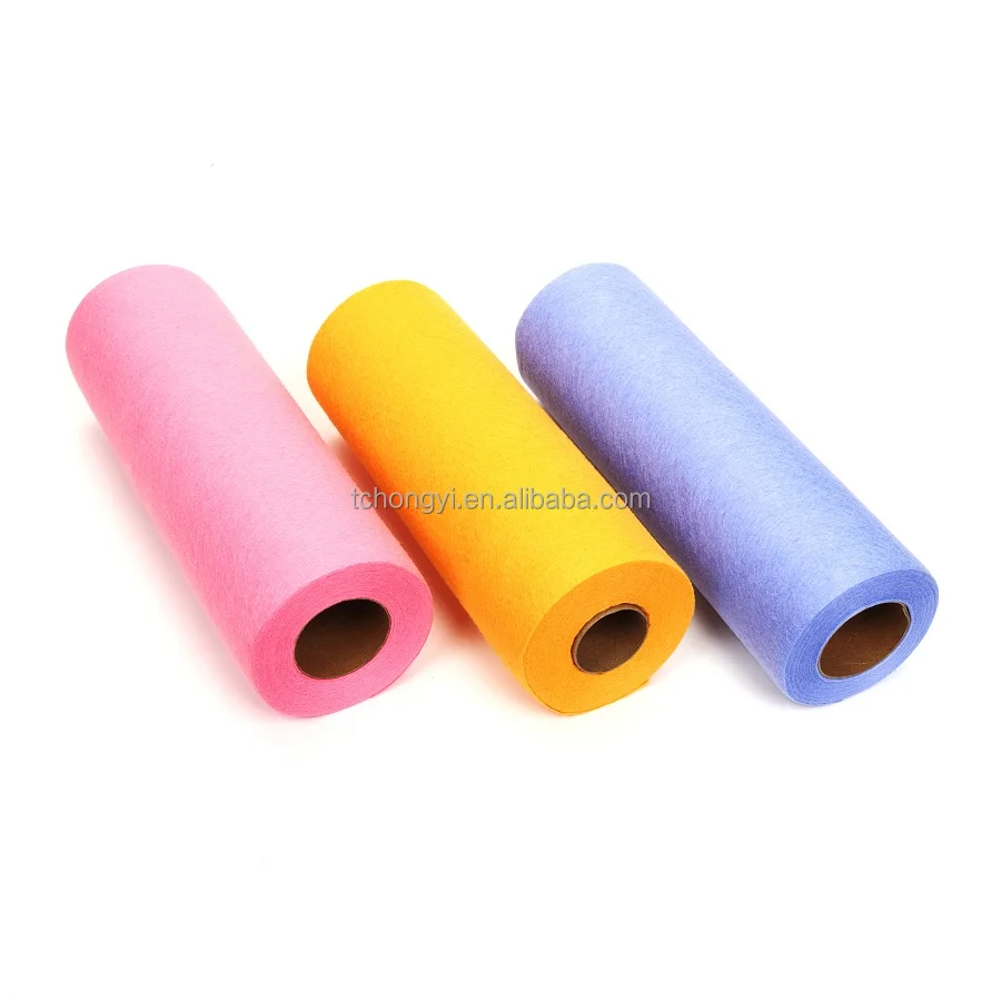 Wholesale Ultra Light Convenient viscose Dish Towel Rag Roll Wipes Jumbo Kitchen Tissue Rolls of Wipes