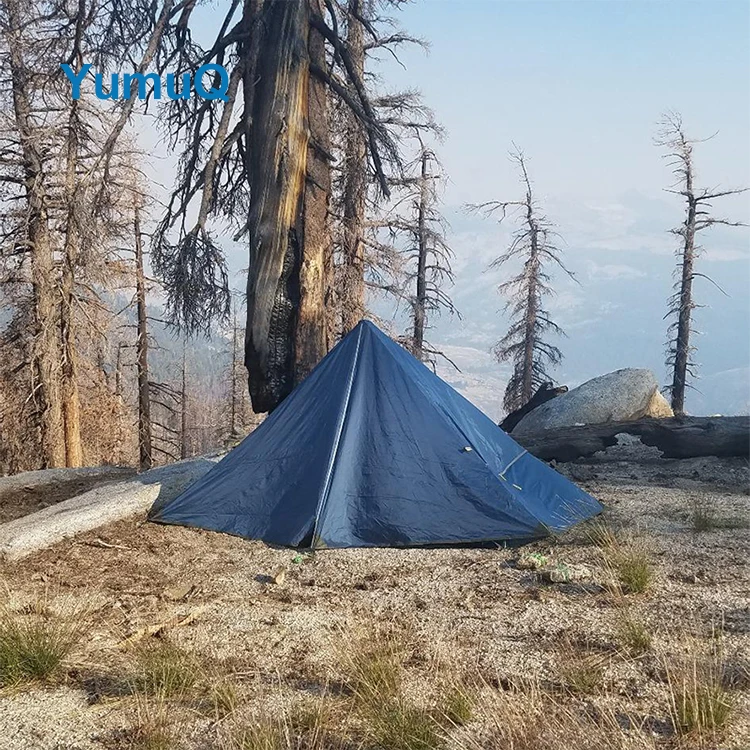YumuQ 1-2 4 Man Person 10D 15D 20D Nylon Ultralight Waterproof Camping Dome Single Rodless Tent