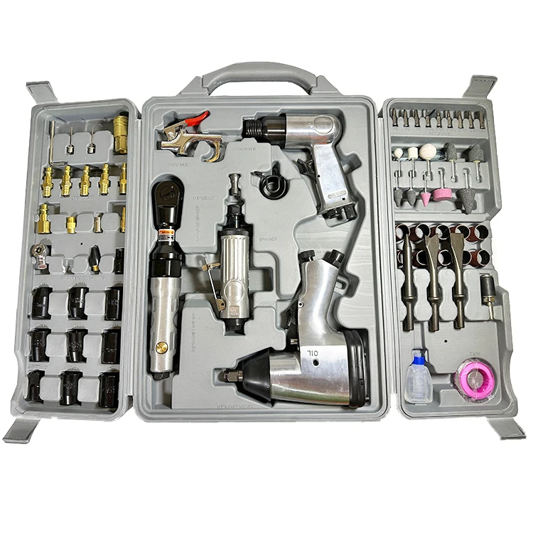 Air Tool and Accessories Kit 71Pcs With Impact Wrench Storage Case
