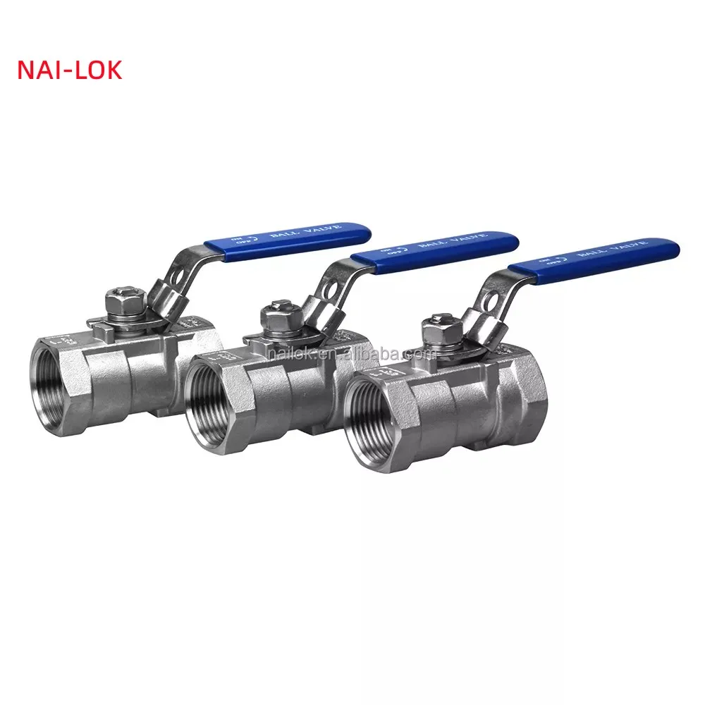 DIN3202-M6 1000 psi threaded 2pc high pressure stainless steel ball valve  internal thread tap water pipe switch valve