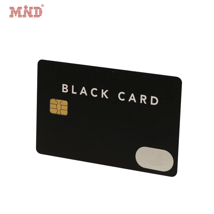 Customized PVC IC smart VISA MASTER bank THD89 CPU Chip dual interface smart ic card