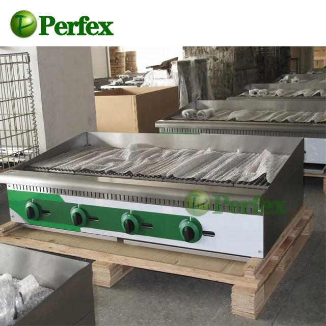 Perfex Gas Lava Rock Grill GBL-4 Commercial Kitchen Cooking Equipment