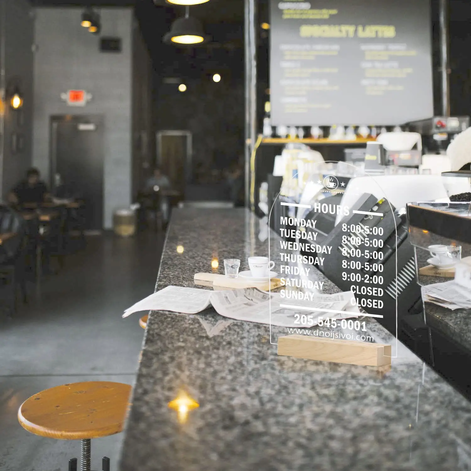 Custom Clear Arched Acrylic Signs, DIY Double Sided Restaurant Sign Bar Menu Sign,  for Wedding Sign Event Party