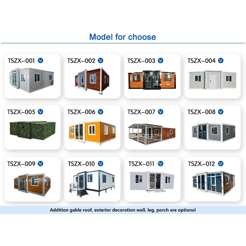 Extendable container maison house container 3 bedroom tiny house 2 bedroom 20ft 40ft foldable prefabricated container house