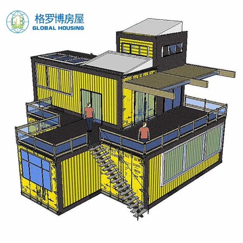 Luxury prefab tiny 20 40 feet fully furnished used shipping green house modular container home